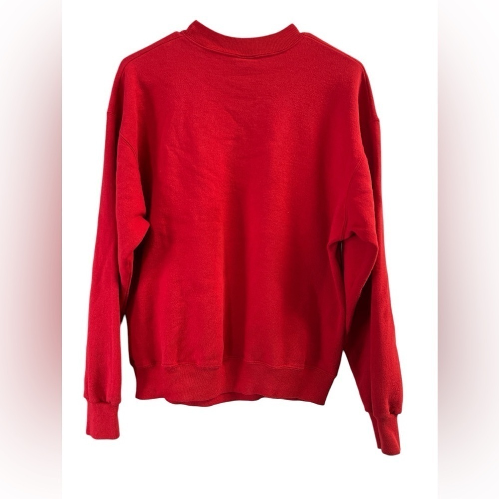 Vintage Christmas Rudolph red crew neck sweatshirt - Picture 3 of 3